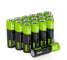 16x Pilhas recarregáveis AA R6 2600mAh Ni-MH Baterias Green Cell