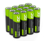 12x Pilhas recarregáveis AA R6 2600mAh Ni-MH Baterias Green Cell