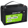 Green Cell® Bateria LiFePO4 100Ah 12.8V 1280Wh de fosfato de ferro de lítio, Sistema fotovoltaico, de caravana