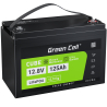 Green Cell® Bateria LiFePO4 125Ah 12.8V 1600Wh de fosfato de ferro de lítio, Sistema fotovoltaico, de caravana