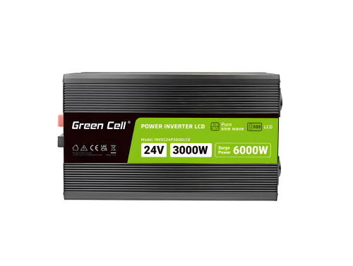 Green Cell ® 12V a 230V 500W / 1000W onda senoidal pura