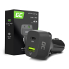 Green Cell Carregador de carro de 48W Power Delivery com Quick Charge 3.0 - USB-C, USB-A