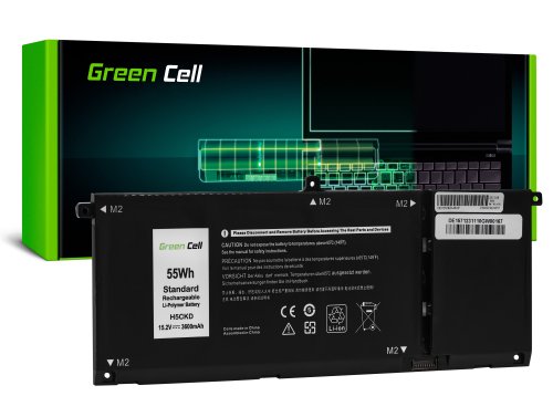 Green Cell Bateria H5CKD TXD03 para Dell Inspiron 5400 5401 5406 7300 5501 5502 5508
