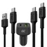 Kit de carregamento rápido para telemóveis – Carregador USB-C USB-A de 48W + 2 cabos USB-C de 30 cm