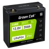 Green Cell CUBE LiFePO4 Bateria 20Ah 12.8V 256Wh de fosfato de ferro de lítio para Cortador de relé, Veículos eléctricos