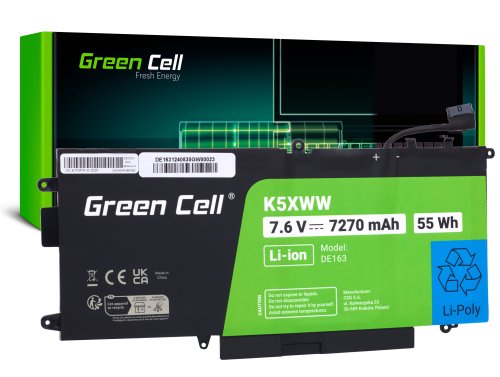 Green Cell Bateria K5XWW para Dell Latitude 7390 2-in-1 5289 7389