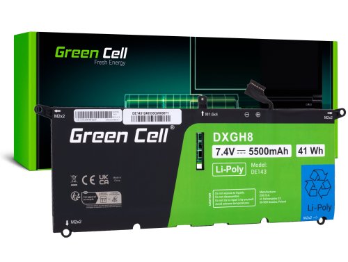 Bateria de laptop Green Cell Dell XPS 13 9370 9380 Dell Inspiron 13 3301 5390 7390 Dell Vostro 13 5390