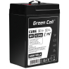 Green Cell CUBE AGM IP54 6V 4,5Ah Bateria de chumbo livre de manutenção para caixas registradoras e balanças