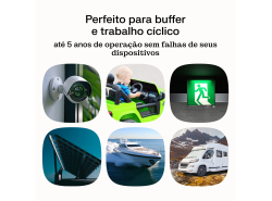 Green Cell CUBE AGM IP54 6V 4,5Ah Bateria de chumbo livre de manutenção para caixas registradoras e balanças