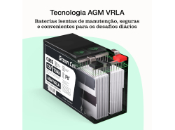 Green Cell CUBE AGM IP54 6V 4,5Ah Bateria de chumbo livre de manutenção para caixas registradoras e balanças