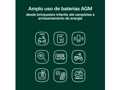 Green Cell CUBE AGM IP54 12V 90Ah Bateria de chumbo livre de manutenção para autocaravanas e fotovoltaicos