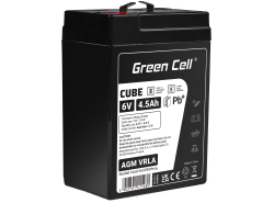 Bateria AGM GEL 6V 4,5Ah bateria de chumbo Green Cell livre de manutenção para caixas registradoras e balanças