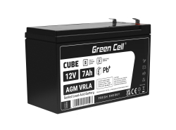 Bateria AGM GEL 12V 7Ah bateria de chumbo Green Cell livre de manutenção para UPS e sistemas de emergência