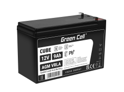 Bateria AGM GEL 12V 9Ah bateria de chumbo Green Cell livre de manutenção para UPS e sondas de eco