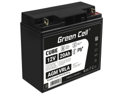 Bateria AGM GEL 12V 20Ah bateria de chumbo Green Cell livre de manutenção para barcos a motor e veículos elétricos