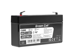 AGM GEL Batterie 6V 1,2Ah Blei Akku Green Cell für Alarmsysteme und Spielzeug