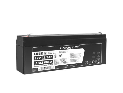 Bateria AGM GEL 12V 2.3Ah bateria de chumbo Green Cell livre de manutenção para gravidade e alarme