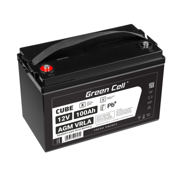 Bateria AGM GEL 12V 100Ah bateria de chumbo Green Cell livre de manutenção para energia fotovoltaica e barcos