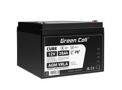 AGM GEL Batterie 12V 18Ah Blei Akku Green Cell Wartungsfreie für Photovoltaik und Echolot