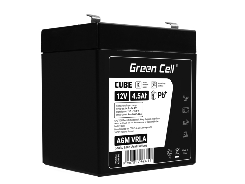 Bateria AGM GEL 12V 4.5Ah bateria de chumbo Green Cell livre de manutenção para brinquedos e lanternas