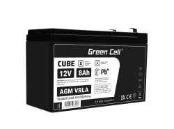 Bateria AGM GEL 12V 8Ah bateria de chumbo Green Cell livre de manutenção para UPS e sistemas de emergência