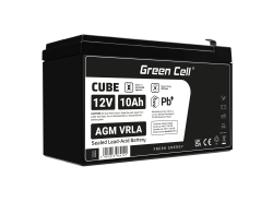 Bateria AGM GEL 12V 10Ah bateria de chumbo Green Cell livre de manutenção para UPS e sondas de eco