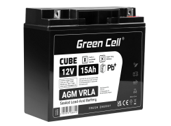 Bateria AGM GEL 12V 17Ah bateria de chumbo Green Cell livre de manutenção para fotovoltaicos e ecobatímetro