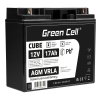 Bateria AGM GEL 12V 17Ah bateria de chumbo Green Cell livre de manutenção para fotovoltaicos e ecobatímetro