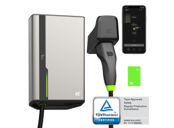 Green Cell GC HabuDen Wallbox 11kW 22kW 32A 7,5m NFC Carregador para carro elétrico Tipo 2 EV com GC App Bluetooth WiFi