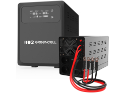 Greencell Fonte de Alimentação Ininterrupta AVR UPS 2000VA 1200W PowerCore 24 VDC com visor LCD