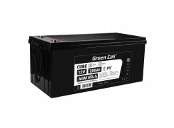Green Cell AGM VRLA 12V 200Ah bateria sem manutenção para autocaravana, fotovoltaica, painéis solares, barcos.
