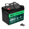 Bateria Green Cell Cube AGM VRLA IP54 12V 33Ah sem manutenção para cortador de grama, scooter, barco e cadeiras de rodas