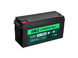 Bateria Green Cell Cube AGM VRLA IP54 12V 150Ah sem manutenção para camper, fotovoltaicos e painéis solares de barco