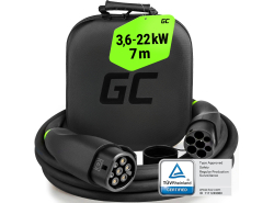 GC Snap Cabo de Carga Tipo 2 EV 11kW 22kW 7m para Tesla Model 3 S X Y, Kia EV6, Hyundai IONIQ 5, BMW i3, Ford Mach-E