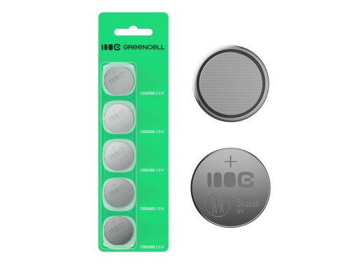 5x bateria Litowa CR2025 CR 2025 3V 160mAh Greencell bateria guzikowa pastylkowa Blister
