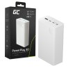 Greencell PowerPlay 30 - powerbank branco de 30 000mAh, 22,5W, 4 portas