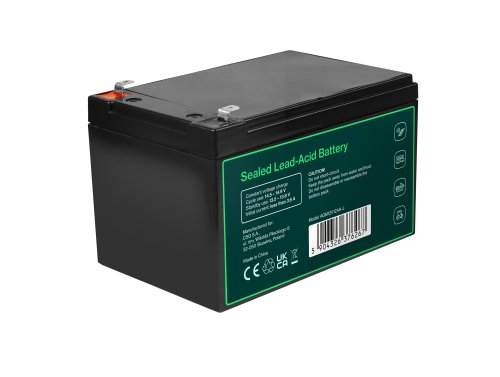 Greencell AGM VRLA 12V 12Ah bateria sem manutenção para caixa brinquedo câmera (152x99x100mm)