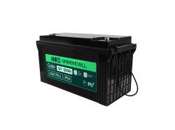 Greencell AGM VRLA 12V 120Ah bateria sem manutenção para barcos, fotovoltaica e painéis solares (173x406x233mm)