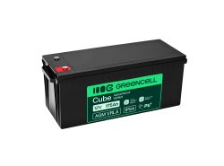 Greencell AGM VRLA 12V 175Ah bateria sem manutenção para barcos, fotovoltaica, painéis solares (532x207x220mm)