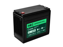 Greencell AGM VRLA 12V 135Ah bateria sem manutenção para barcos, fotovoltaica, painéis solares (341x173x287mm)