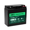 Greencell AGM VRLA 12V 18Ah bateria sem manutenção para caixa registradora, brinquedos, câmeras (181x77x167mm)
