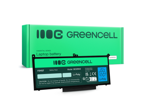 Green Cell Bateria F3YGT para Dell Latitude 7280 7290 7380 7390 7480 7490