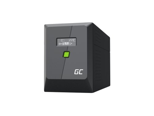 Zasilacz awaryjny UPS Greencell 1500VA 1050W PowerProof z wyświetlaczem LCD