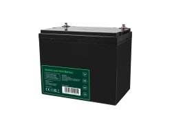 Bateria AGM GEL 12V 75Ah bateria de chumbo Green Cell livre de manutenção para motor elétrico e autocaravana