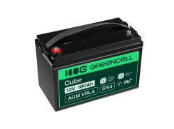 Bateria AGM GEL 12V 100Ah bateria de chumbo Green Cell livre de manutenção para energia fotovoltaica e barcos
