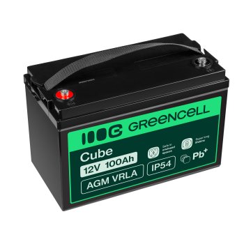Bateria AGM GEL 12V 100Ah bateria de chumbo Green Cell livre de manutenção para energia fotovoltaica e barcos