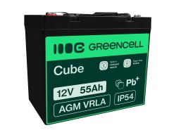 Bateria AGM GEL 12V 55Ah bateria de chumbo Green Cell livre de manutenção para barcos e botes