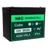 Bateria Green Cell® AGM 12V 80Ah VRLA bateria de chumbo-ácido sem manutenção para iate veleiro solar campista casas móveis