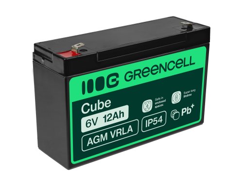 Bateria AGM GEL 6V 12Ah bateria de chumbo Green Cell livre de manutenção para sistemas de alarme e brinquedos