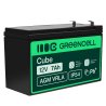 Bateria AGM GEL 12V 7Ah bateria de chumbo Green Cell livre de manutenção para UPS e sistemas de emergência